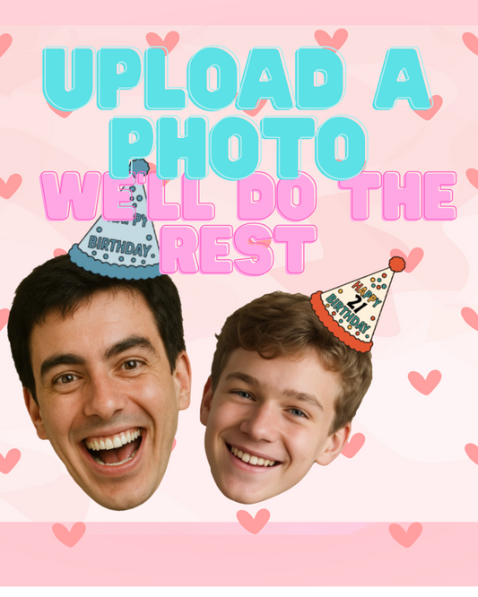 Custom Birthday Photo Tattoo Sticker